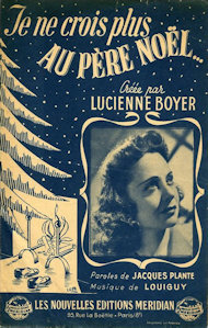 Lucienne Boyer Je ne crois plus au Père Noël
