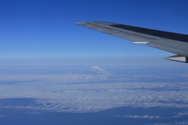 富士山　機上