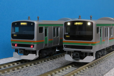 KATO E231系 湘南新宿ラインと上野東京ラインの表示